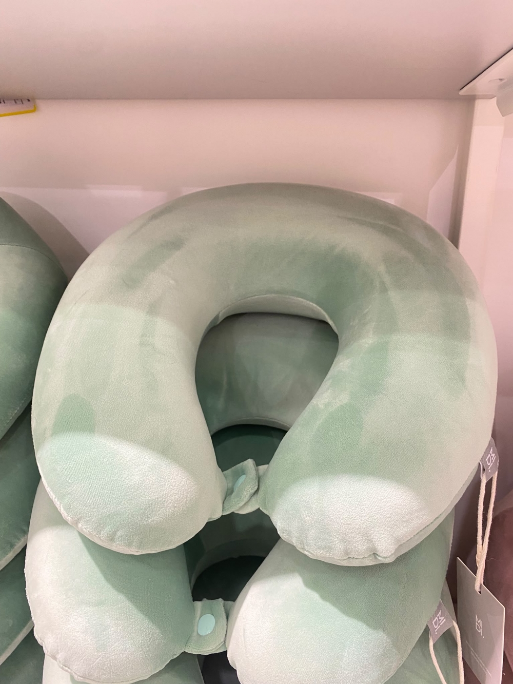 Memory Foam U Shaped Pillow Green