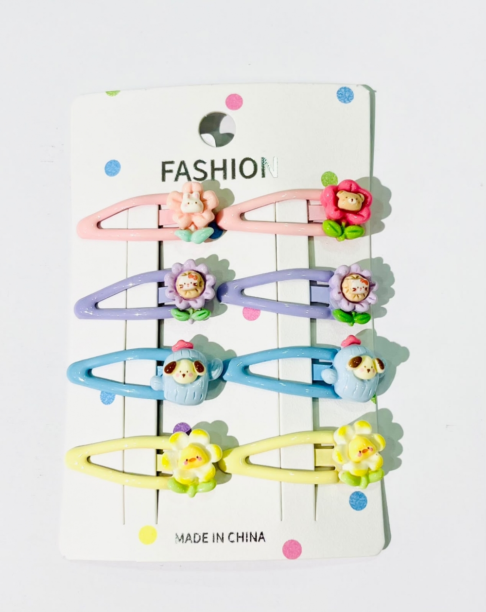 Cute Pet Triangle 8 pcs Children S BP Clip Assorted