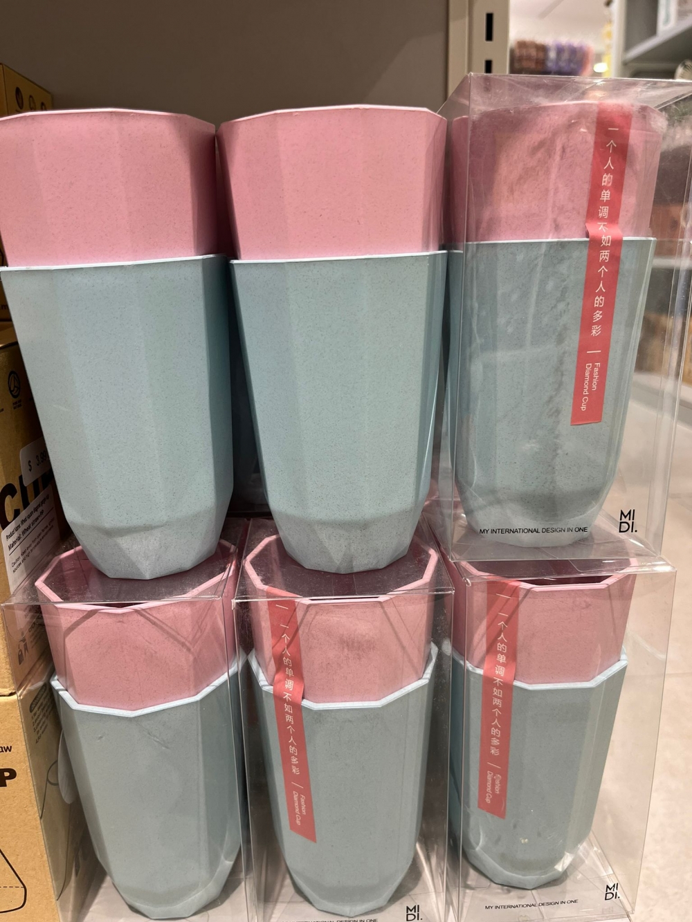 Fashion Diamond Mug/2pcs/Mixed