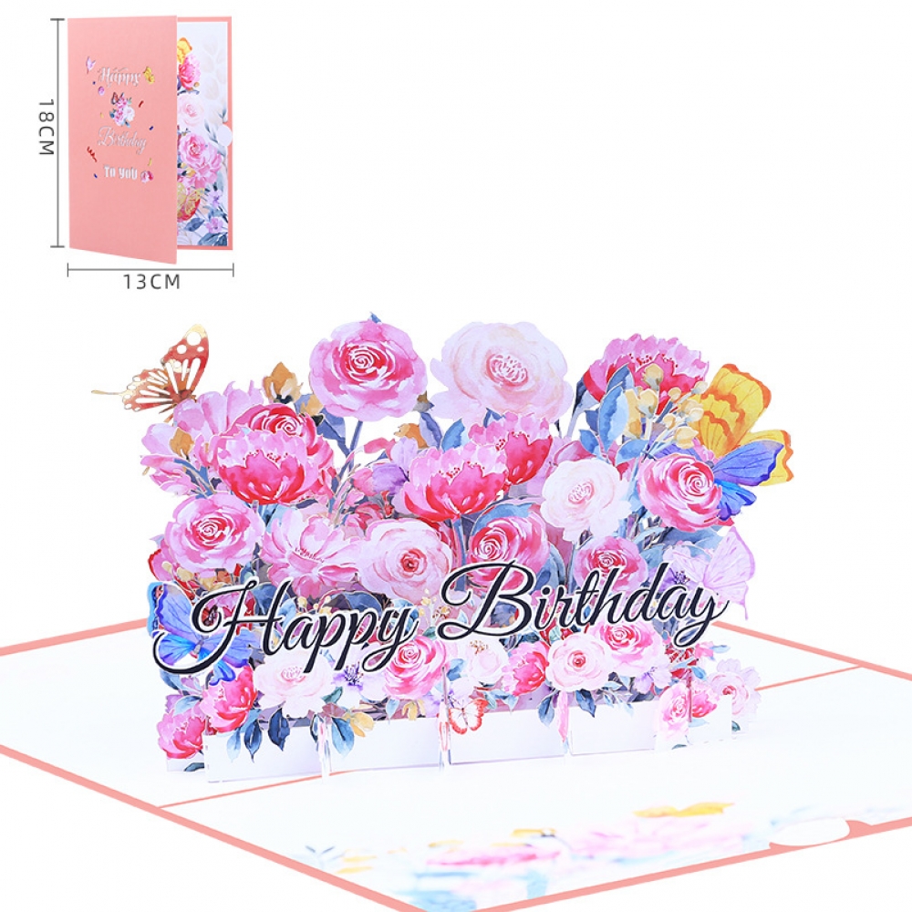 Creative Flower Three-Dimensional Fragrance Birthday Card Card