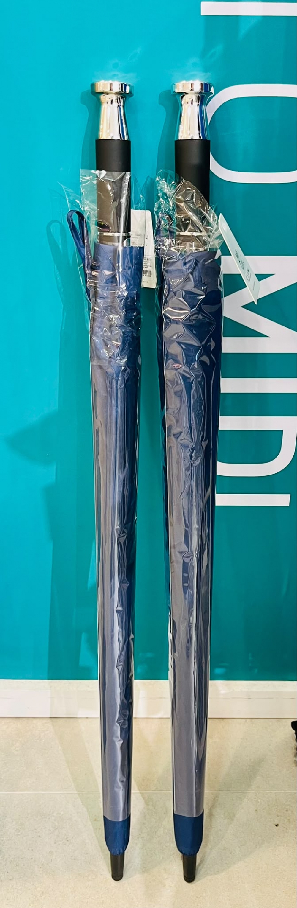Classic Large Sized Long Handled Portable Umbrella Assorted