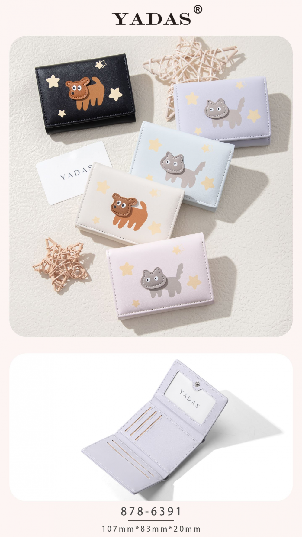 Women S Wallet With Cartoon Print