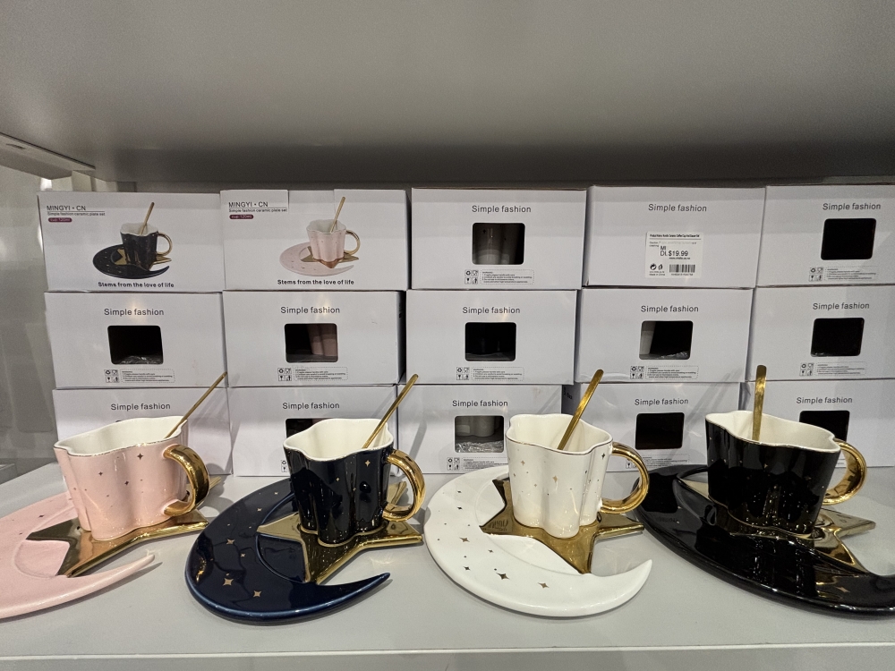 Nordic Ceramic Coffee Cup and Saucer Set