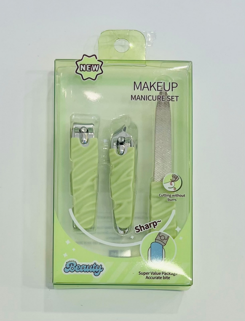 MIDI Matcha Forest Series Nail Clipper Nail File Set