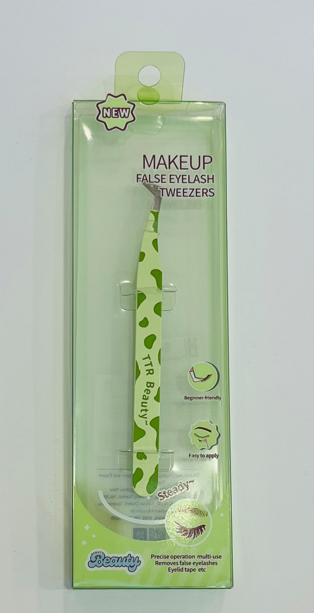 MIDI Matcha Forest False Eyelash Tweezers Eyelash Clips