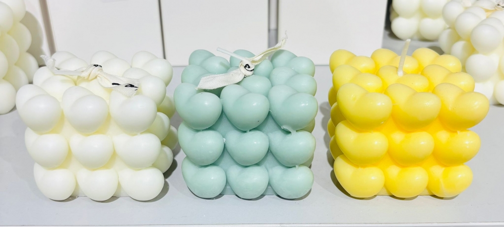 Small Love Rubik'S Cube Candle