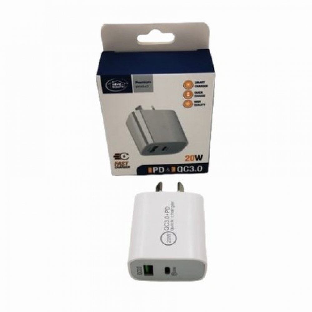 20W USB & Type-C Fast Wall Charger