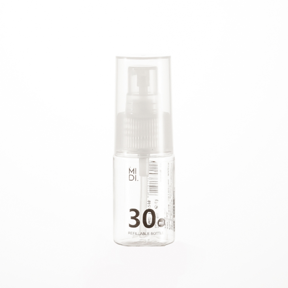 Transparent bottle lotion pump 30ml