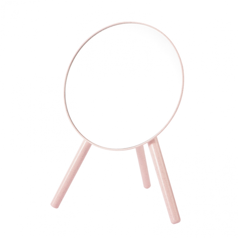 Wheat straw triangle table mirror\Round