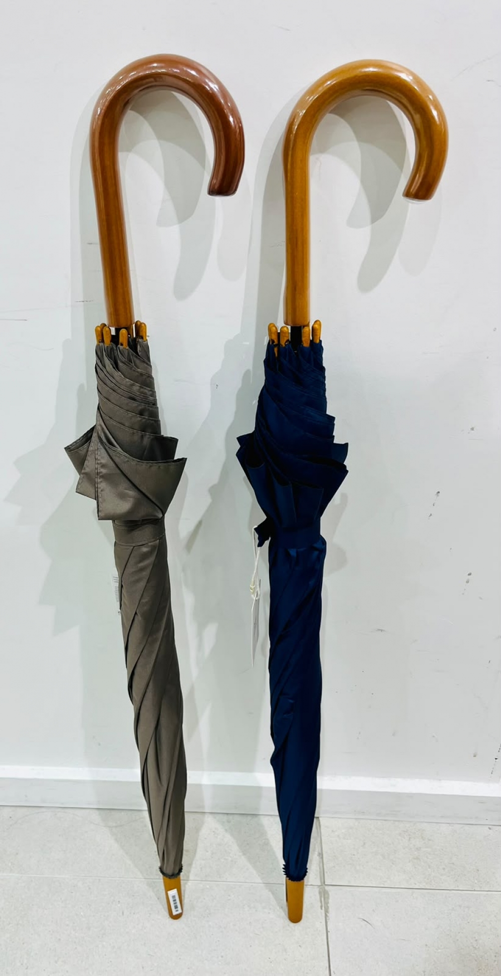 Wooden Handle Long Umbrella Assorted