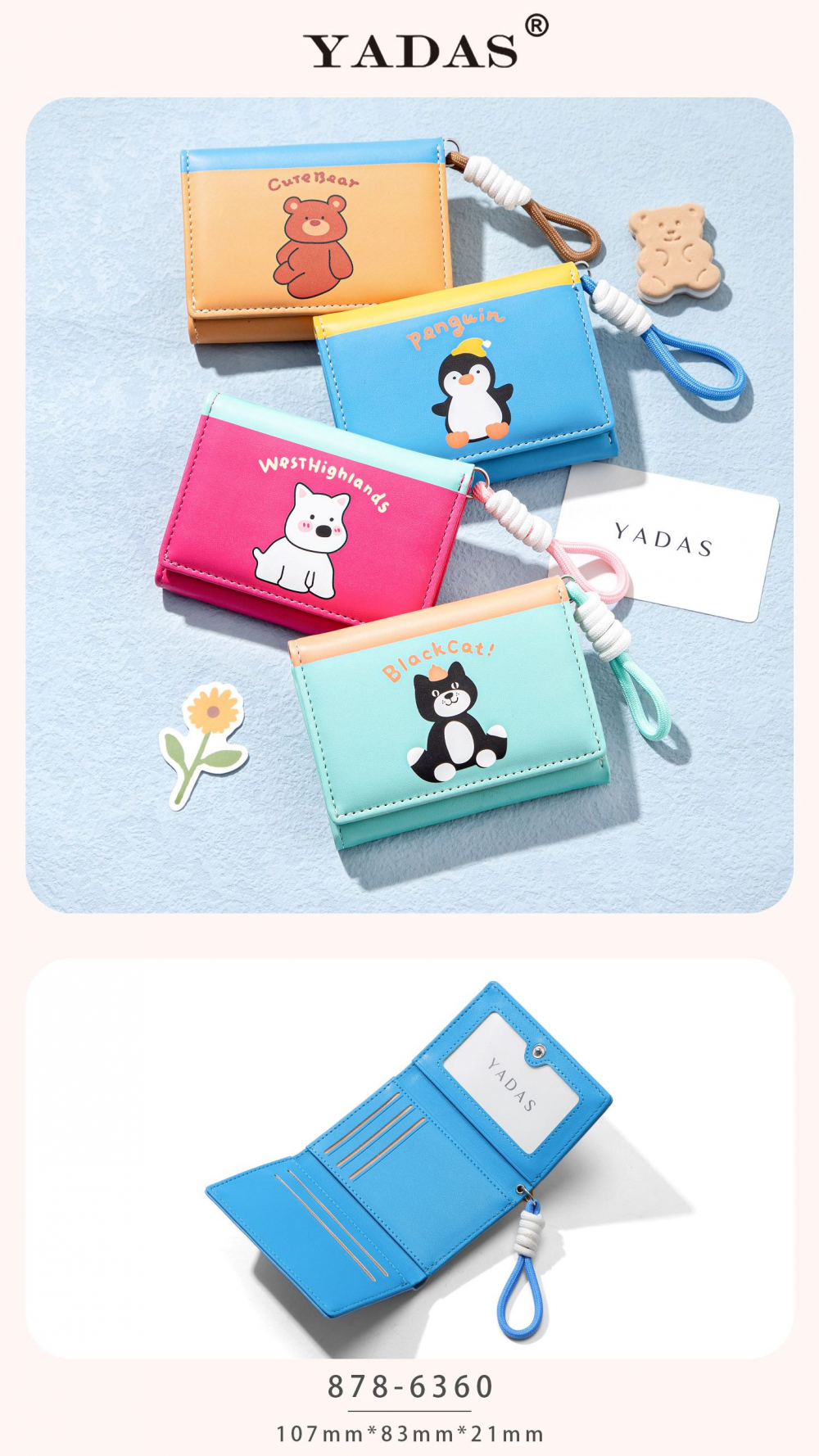 A Cute Cartoon Print Ladies Wallet