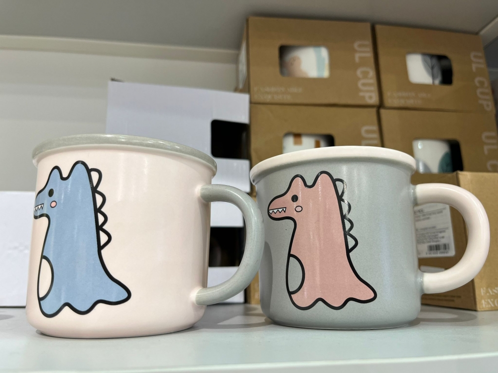 Hand-Painted Dinosaur Mug/350ml/Mixed