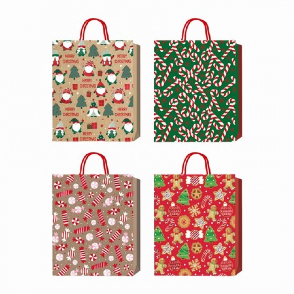 Christmas Gift Bag (12pcs/pack, 32*26*10cm)