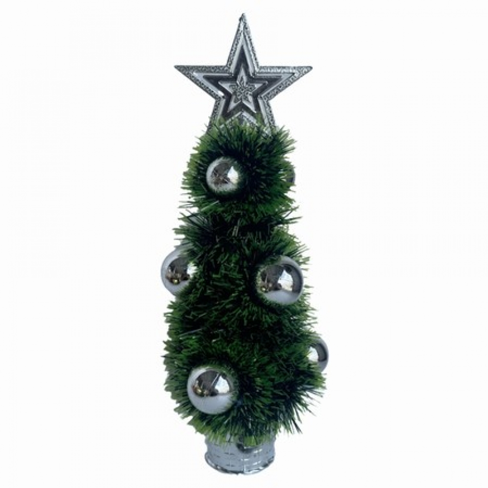 Christmas Tinsel Tree (34cm)