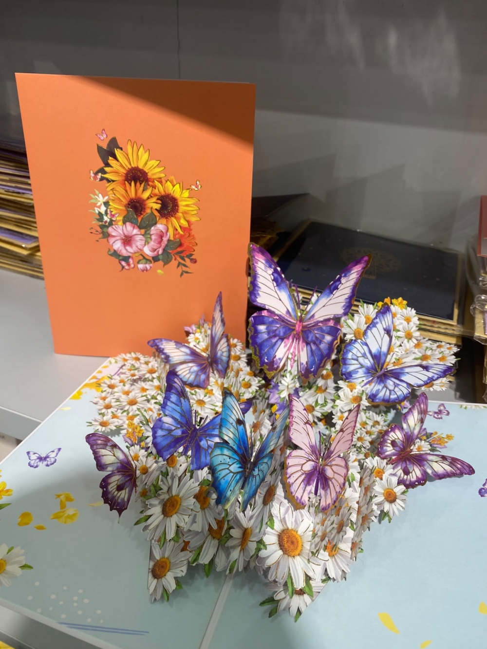 2026 New Mother Day Purple Embossed Butterfly 3D Card