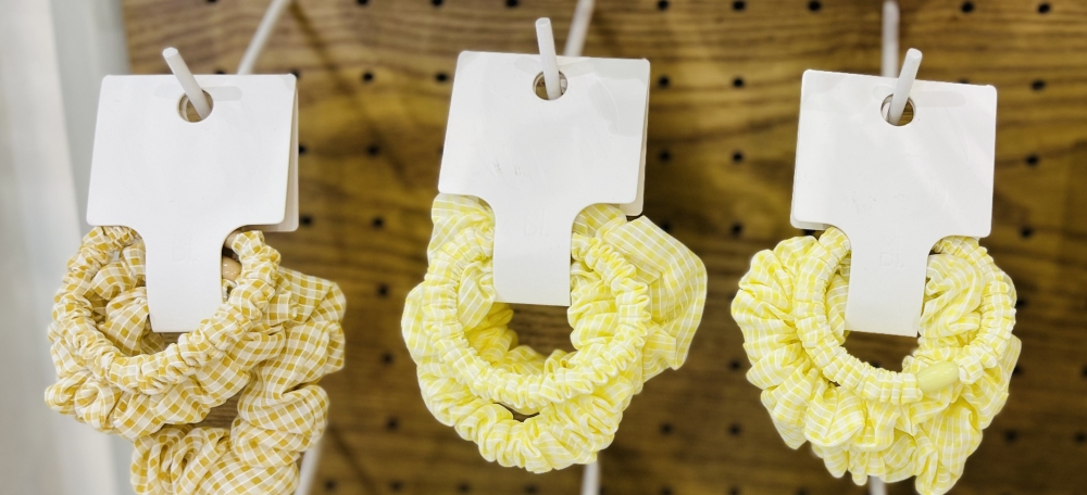 Checkered Piggy Tail Hair Ties/3pcs/Mixed