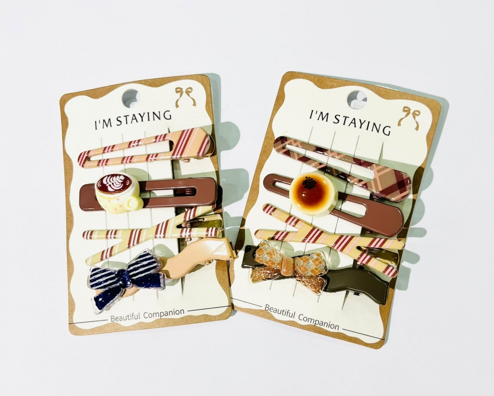 Bow Tie Afternoon Tea Duck Clip Set Assorted