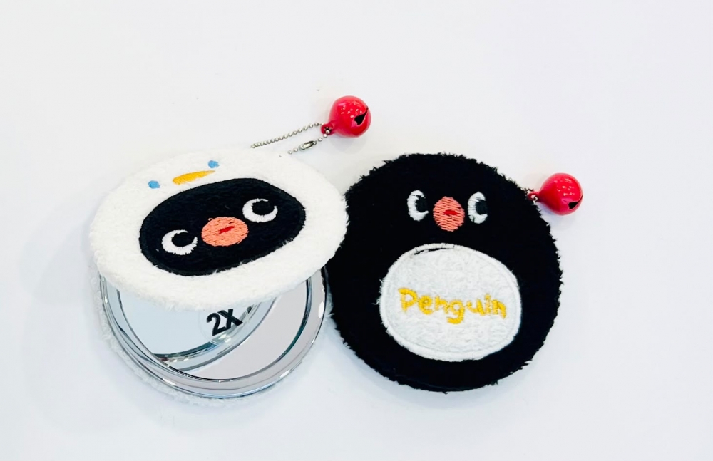 Penguin Crushed Ice Series Embroidered Double Sided Mirror Assorted