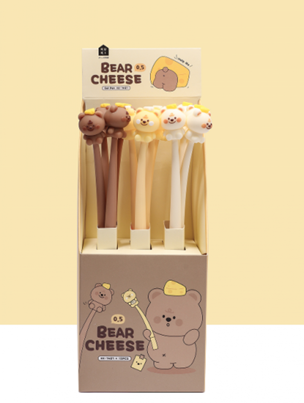 Bear Cheese Shake Fun Neutral Pen Assorted