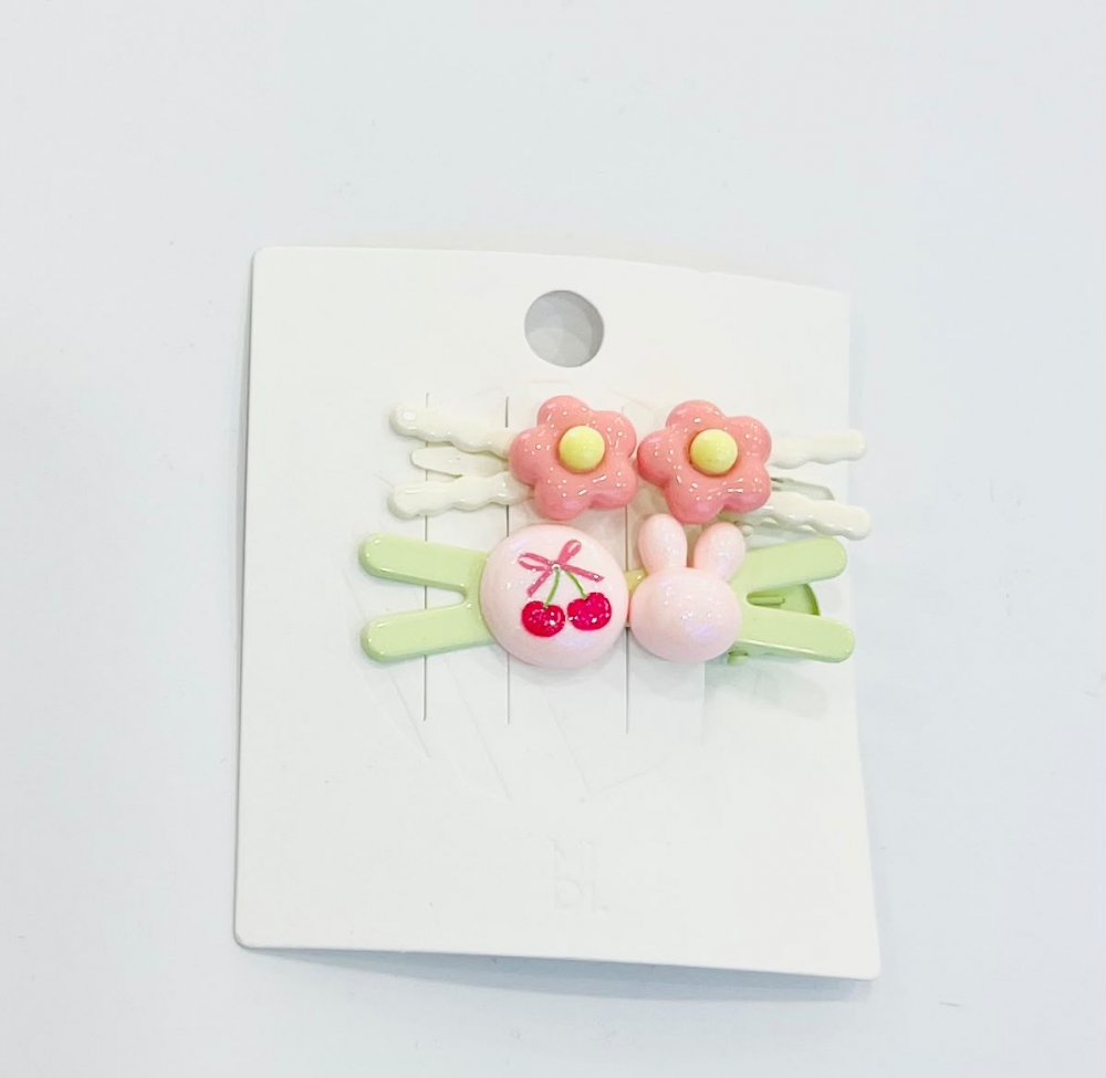 Flower Love Heart 2 pcs Children S Duck Clip Assorted
