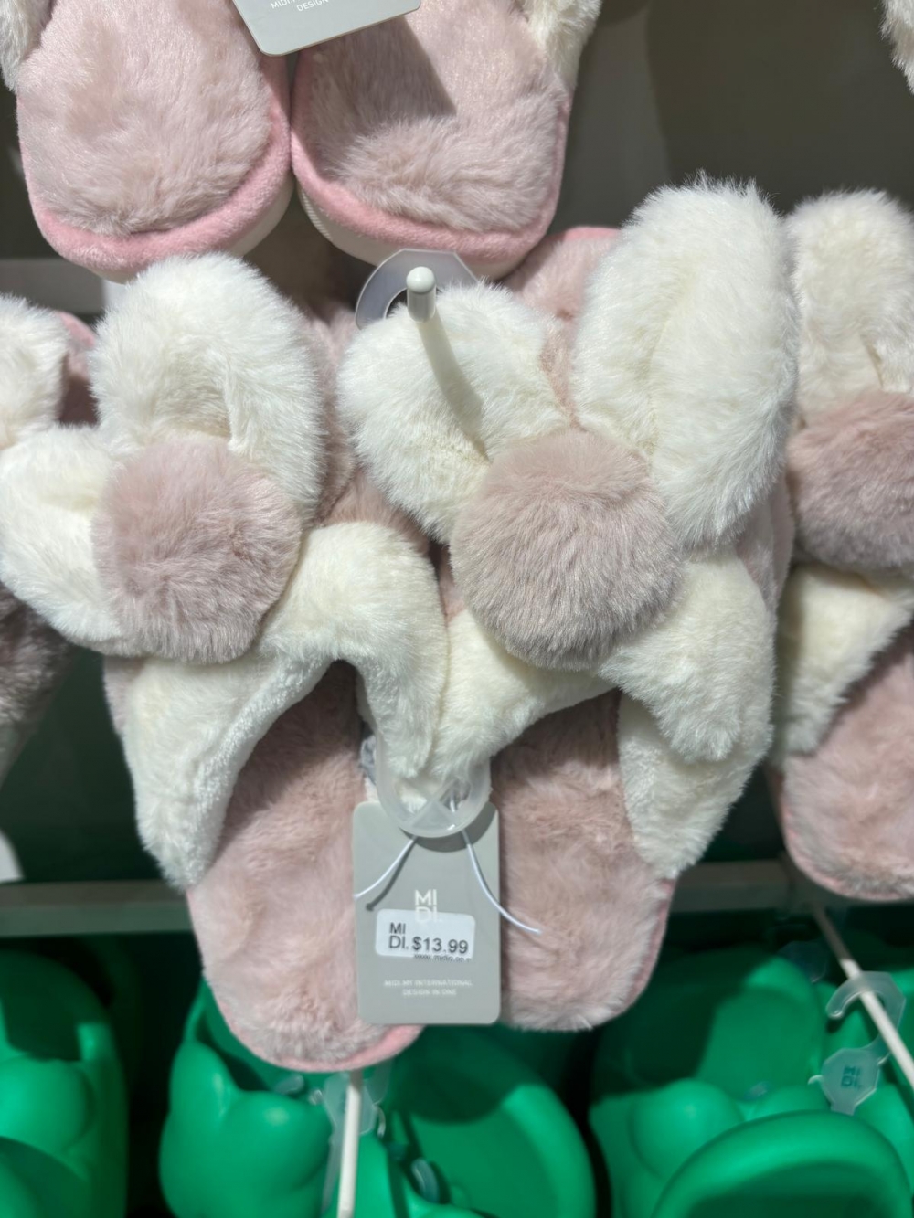 Bunny Women's Cotton Slippers/Pink/Size 38-39
