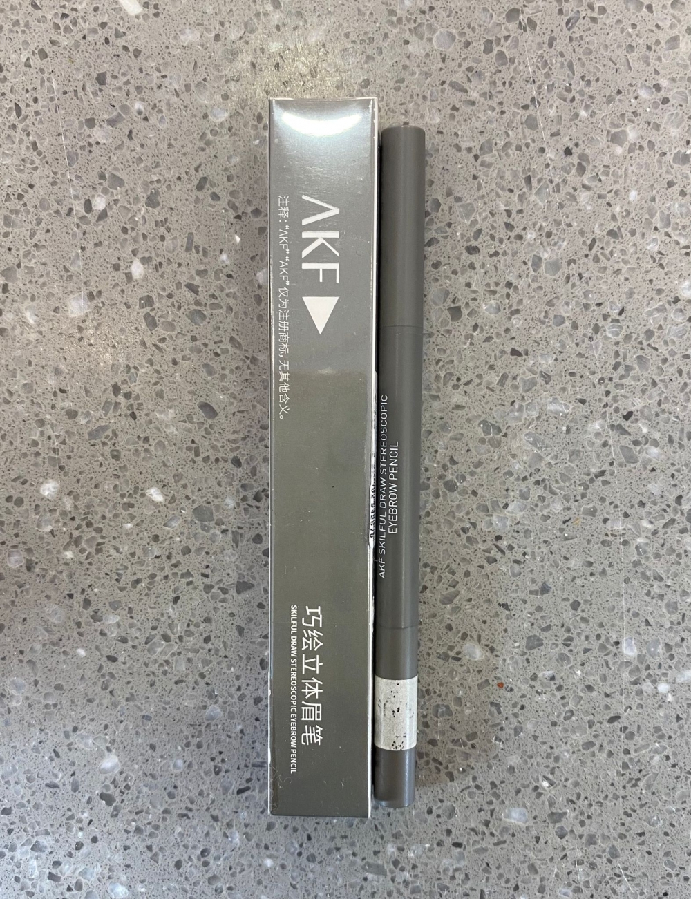 AKF Clever Draw 3D Eyebrow Pencil #02 Natural Gray Brown
