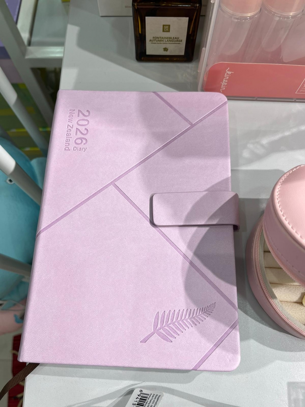 2026 Daily Diary with Button Lock (Light Purple)