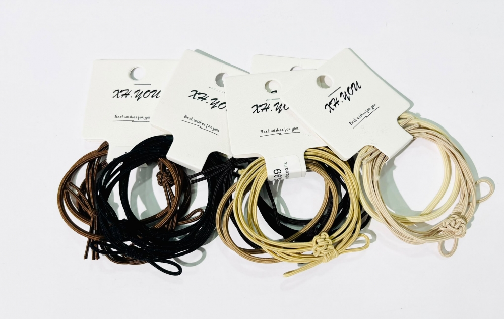 Braided Ruyi Knot Combination Rubber Bands Assorted