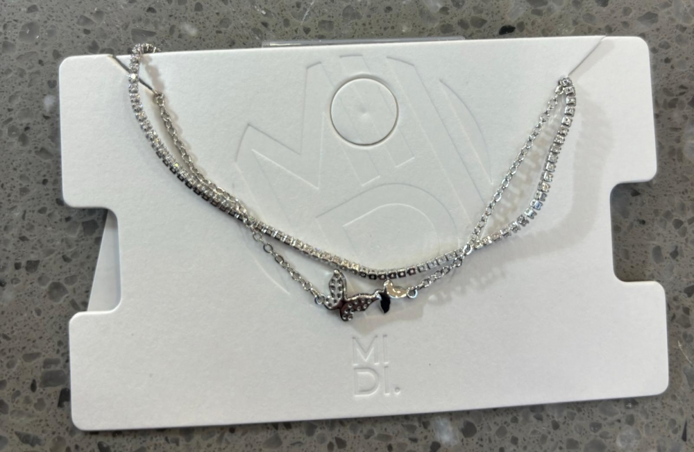 Lightweight luxury Butterfly Double layer fashion bracelet/mixed