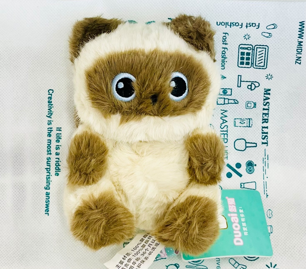 15CM Sitting palm treasure Siamese Cat DA