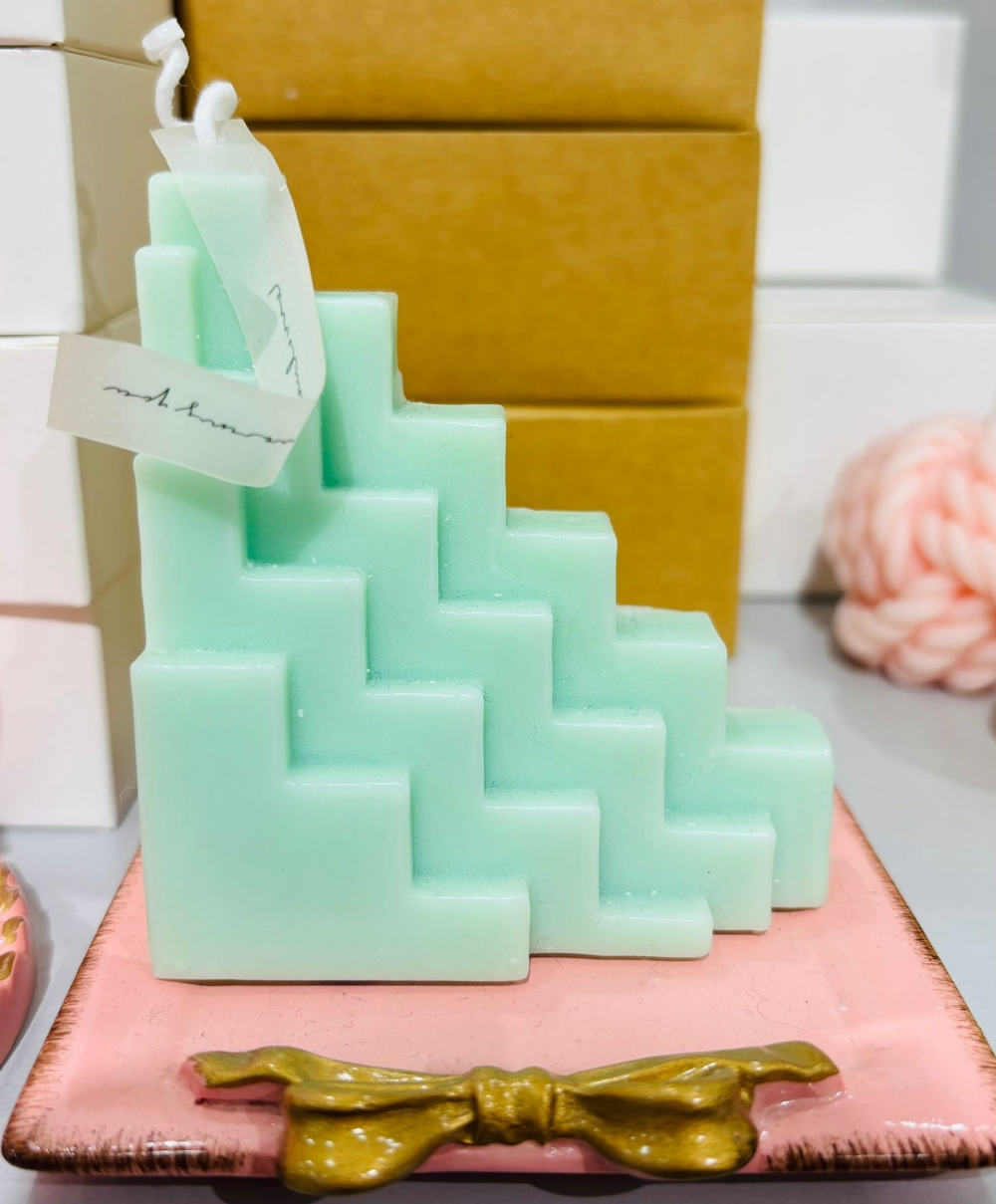 Geometric Candle L Shape