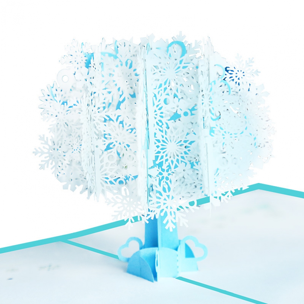 Christmas Snowflake Tree Card