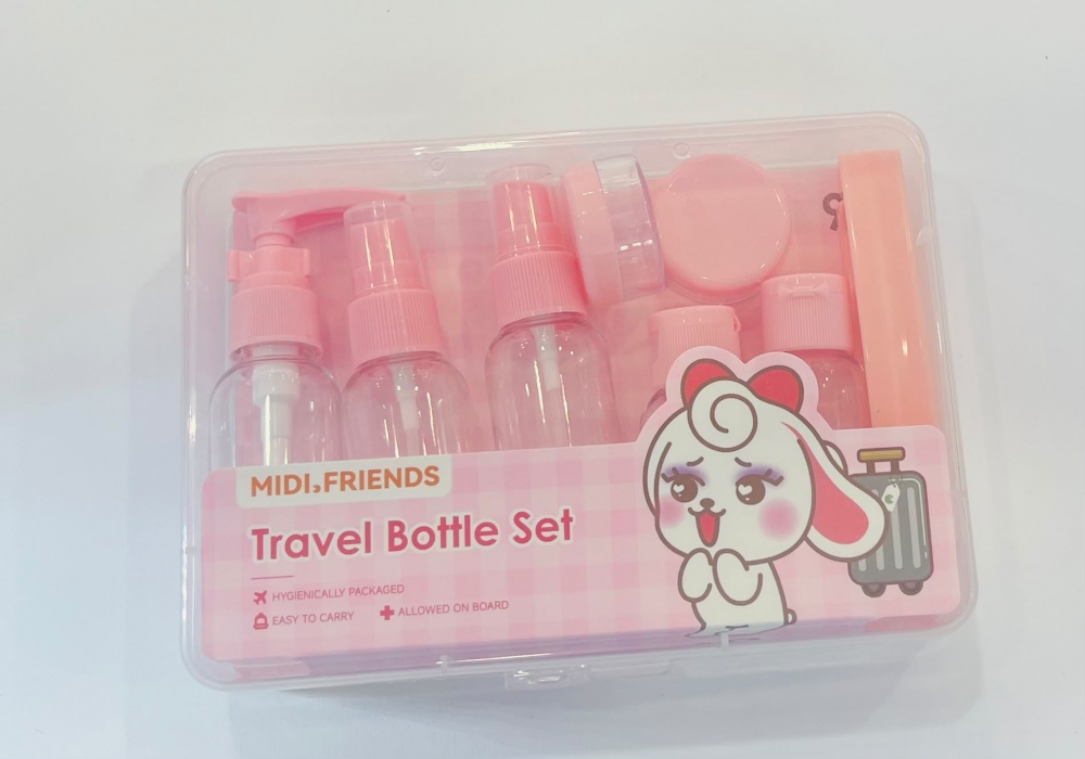 MIDI Boxed Travel Bottle Set 9 Piece Set