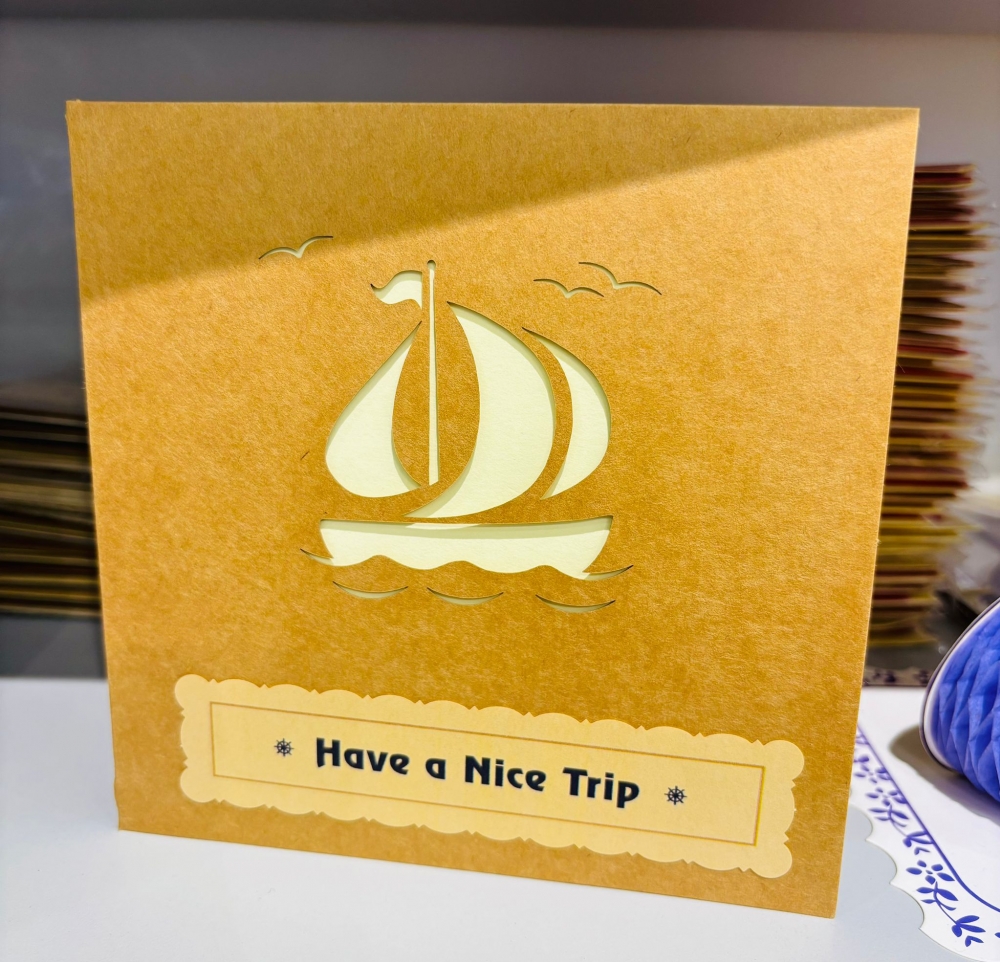 Vintage Sailboat Card