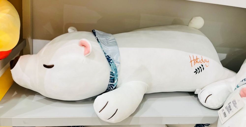 80 cm Pudding Polar Bear Doll White