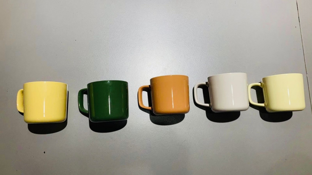 Simple Solid Color Ceramic Cup/Mixed