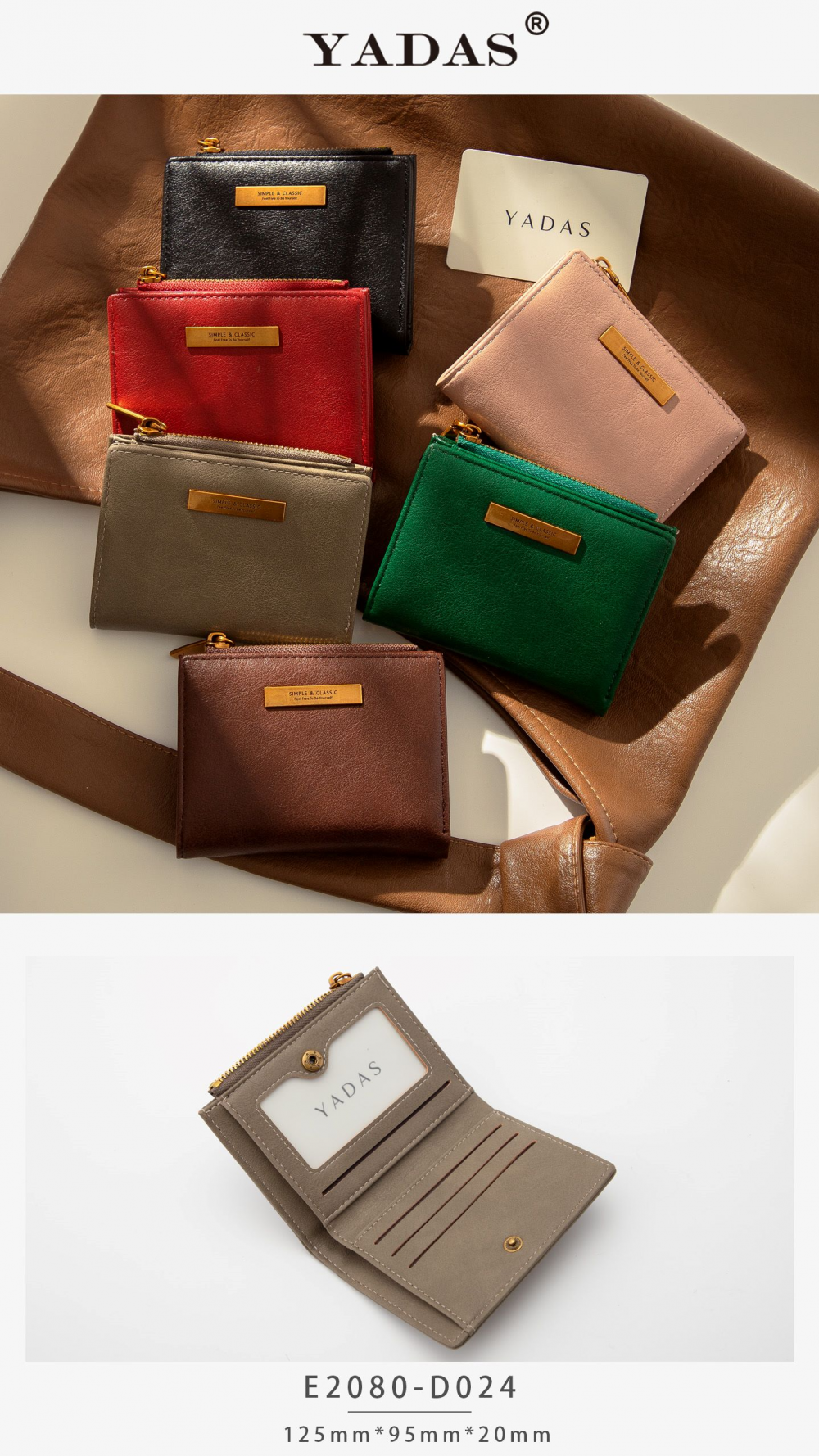 Ladies Wallet In Morandi Color Series