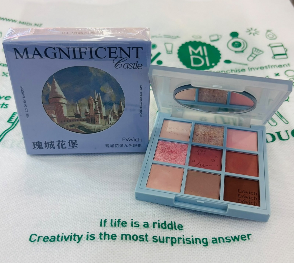 Exwich Rose Castle Nine Color Eyeshadow 01 Rose