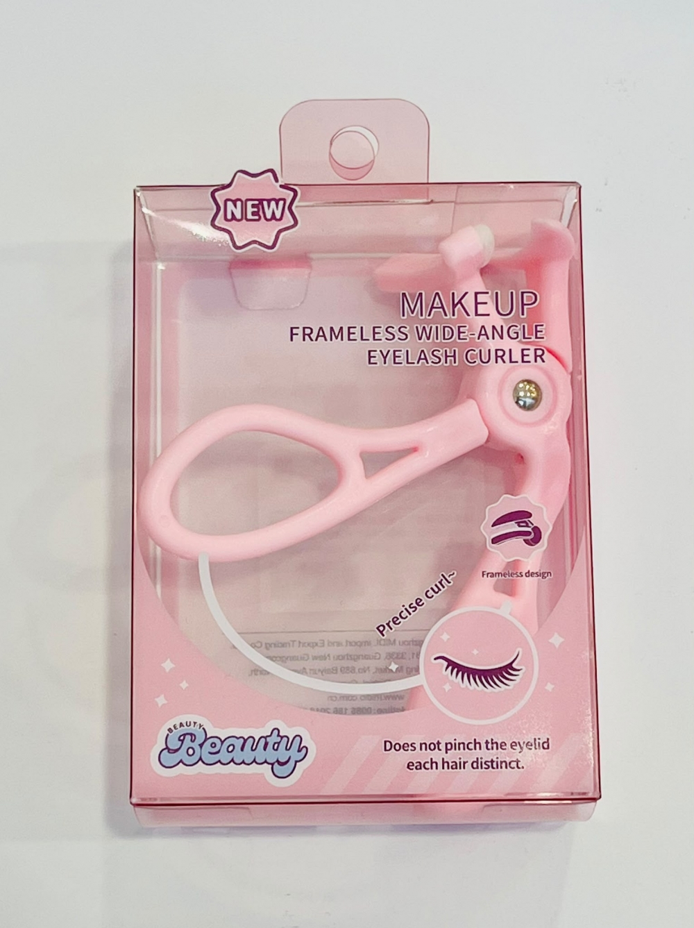 MIDI Pink Bubble Series Frameless Wide Angle Eyelash Curler