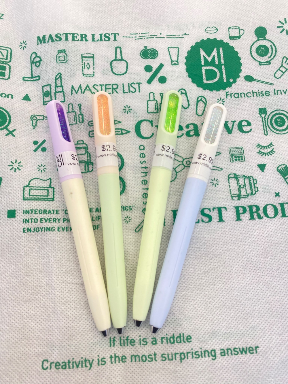 HS880 Orange Soda Press the gel pen