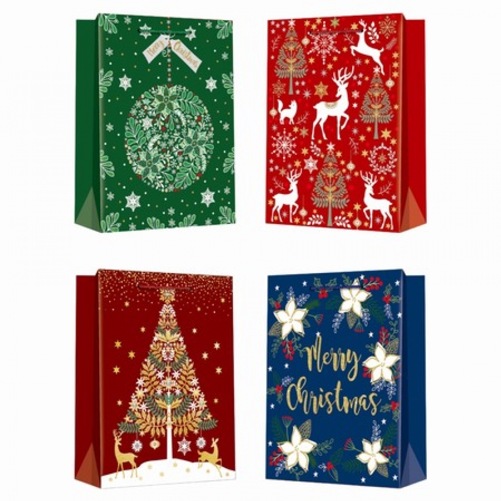 Christmas Gift Bag (12pcs/pack, 18*23*10cm)