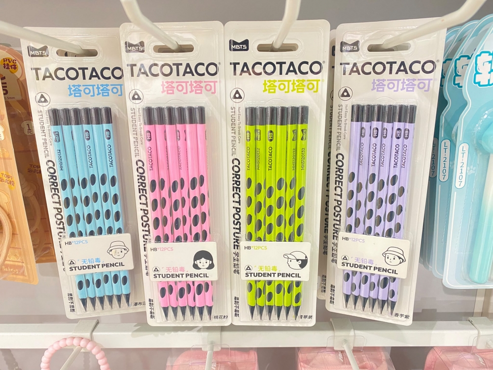 Tacotaco Triangle Hole Pencil HB Assorted