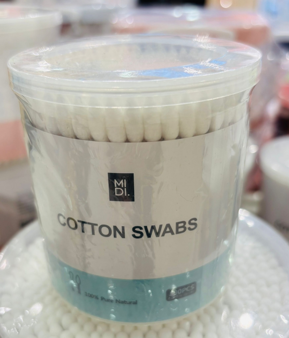 Paper Shaft Makeup Cotton Rod Pointed + Round/200pcs