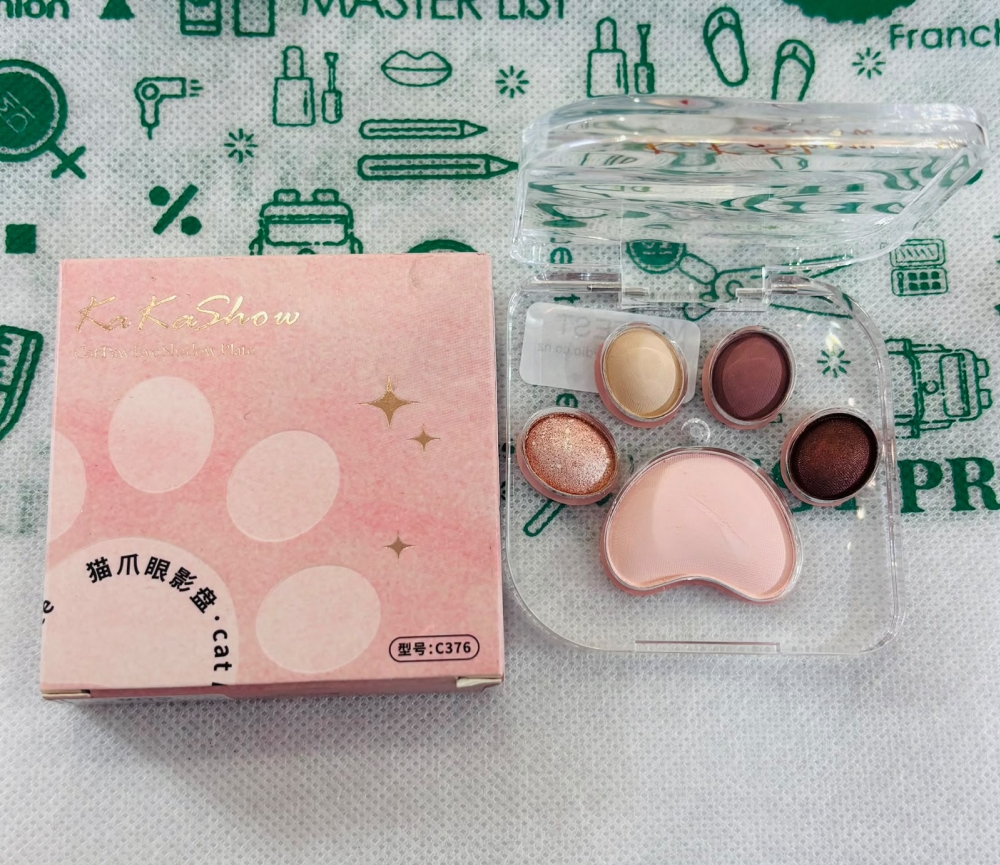 Kakashow Cat Paw Eyeshadow Palette 01 Kitten Stickers