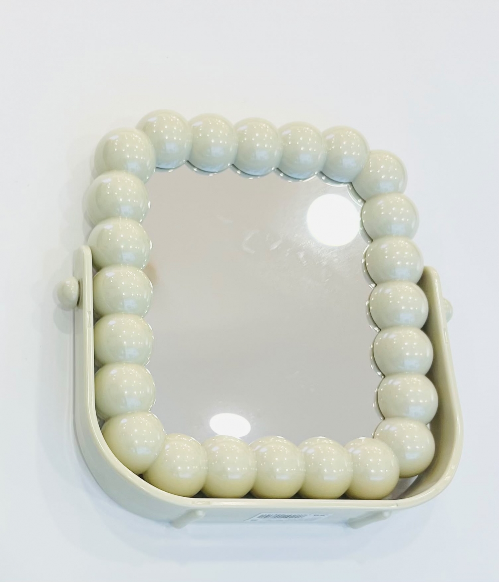 Ins Pearl Double Sided Table Mirror Assorted