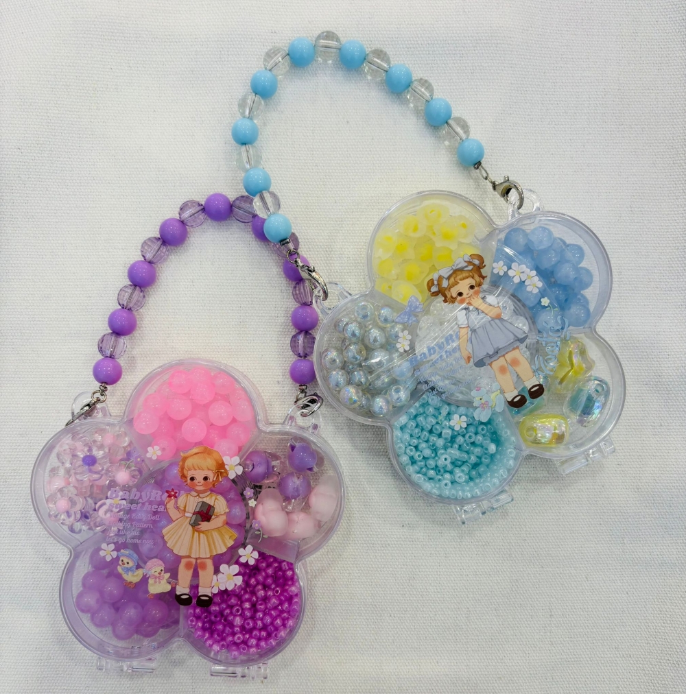 Egg Roll Sister Flower Hand Box DIY Beading