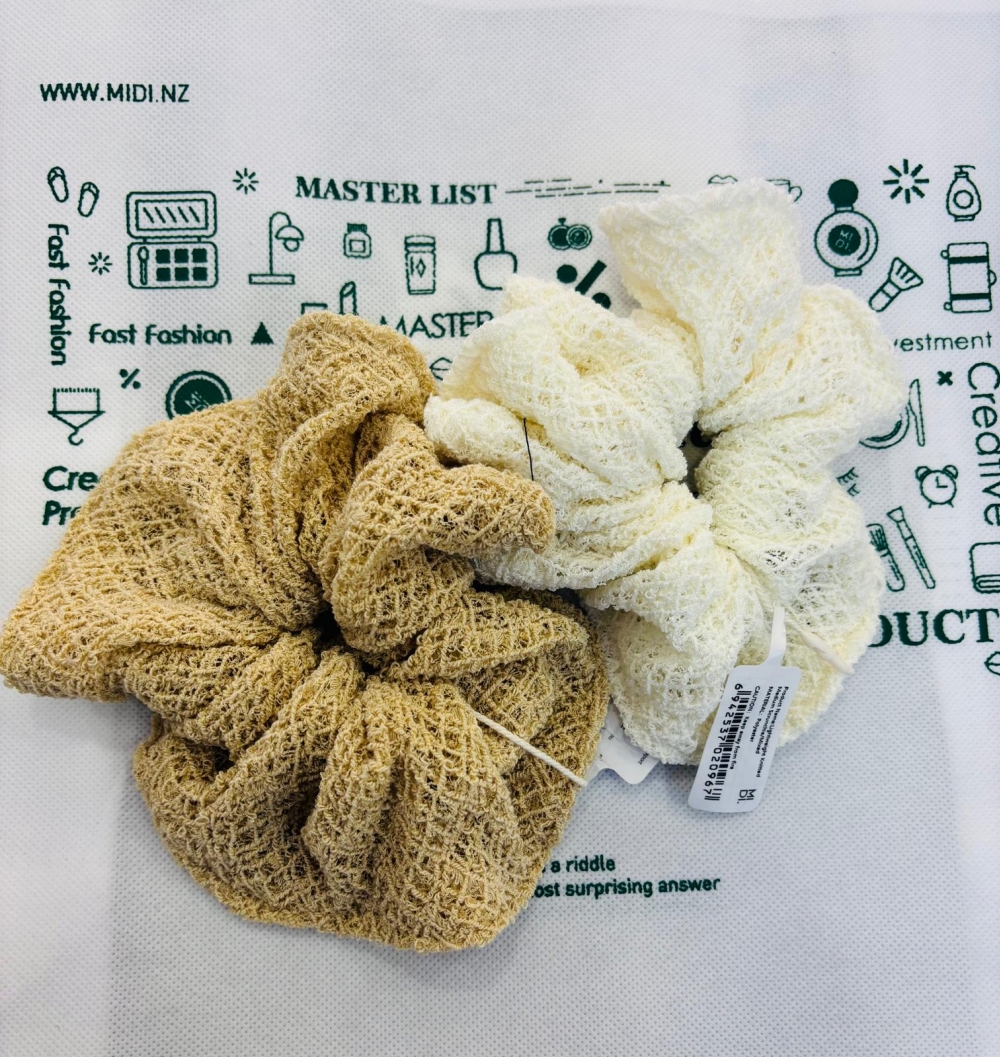 Lightweight Knitted Medium Scrunchie Assorted