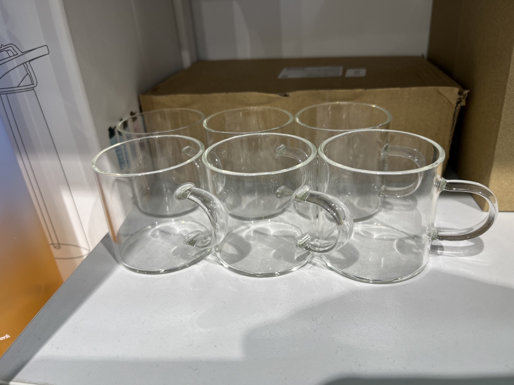 High Borosilicate Heat-Resistant Tea Cup/6pcs