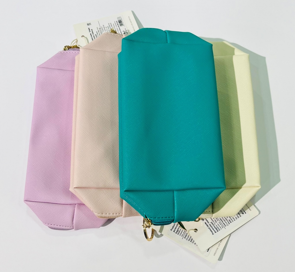 Simple Pure Color Makeup Bag Assorted
