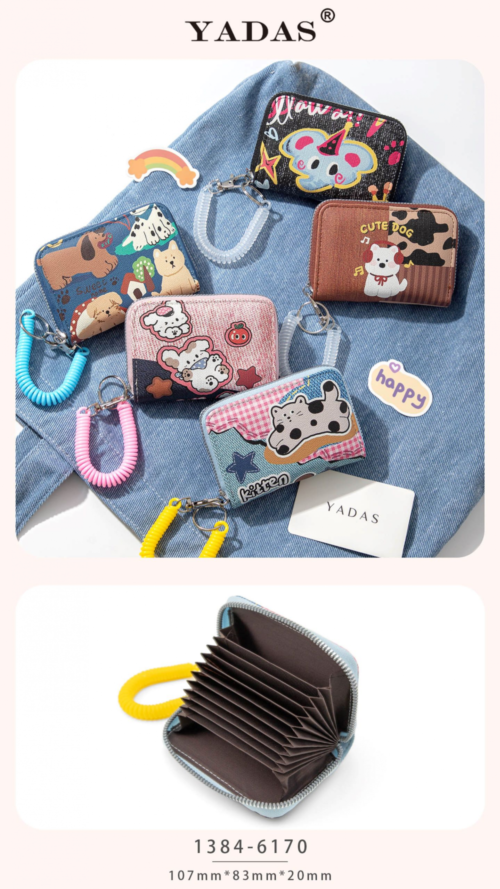 Single Pull Women S Wallet With Full Animal Prints